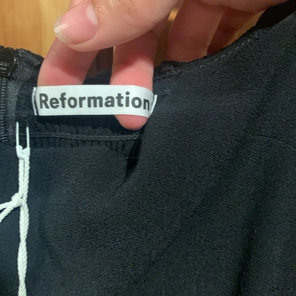 NWT Reformation Black Dress - Picture 3 of 10